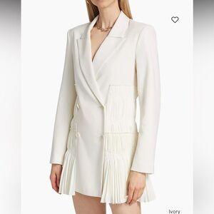 SIMKHAI Smith Blazer Mini Dress ivory